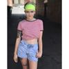 Non Slip Moisture Wicking Fluorescence Color Yoga Hair Bands Fitness Sweat Bands Sports Headband Running Hairband