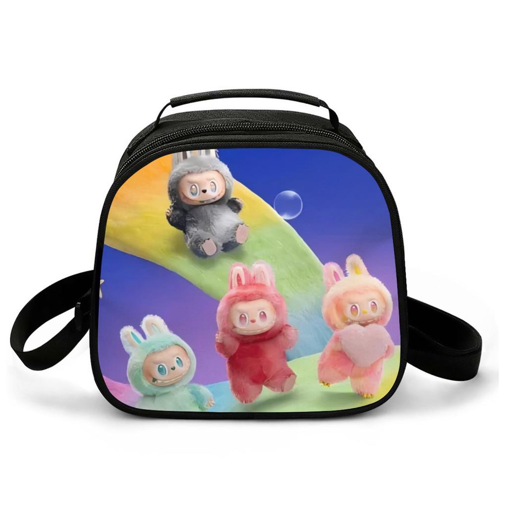 Picnic Bag Primary And Secondary School Students Thermal Insulation Bag Cartoon Animation Handbag Lightweight Wear-Resistant Lunch Box Bag