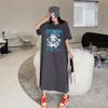 T-shirt Women's Short Sleeves Loose Over The Knee Plus Size Dress Summer Dress
