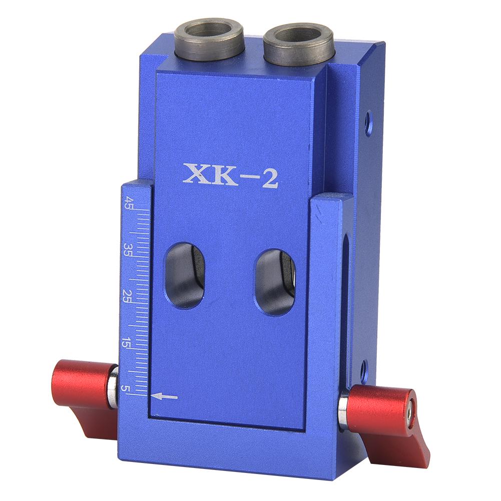 Wood Working Tool Pocket Hole Jig with Toggle Clamp and Step Drill Bit
