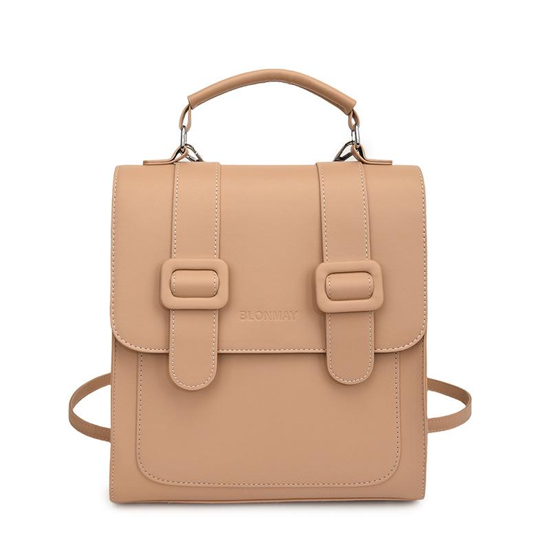 Retro bag women's large capacity 2025 new casual double shoulder student campus schoolbag portable travel backpack