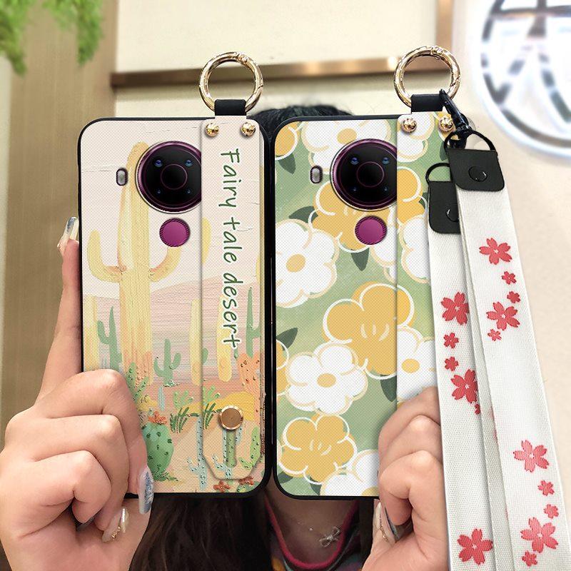 Anti-dust Wristband Phone Case For Nokia 5.4 Lanyard Protective Dirt-resistant Ring Phone Holder Waterproof Durable