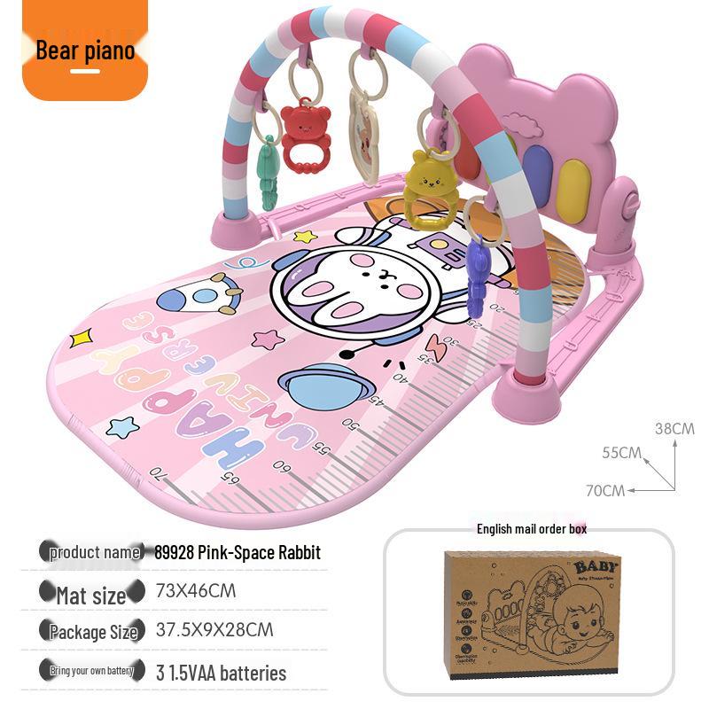 Baby Fitness Rack Musik-Spielmatte mit Klavier- und Trommelfunktionen