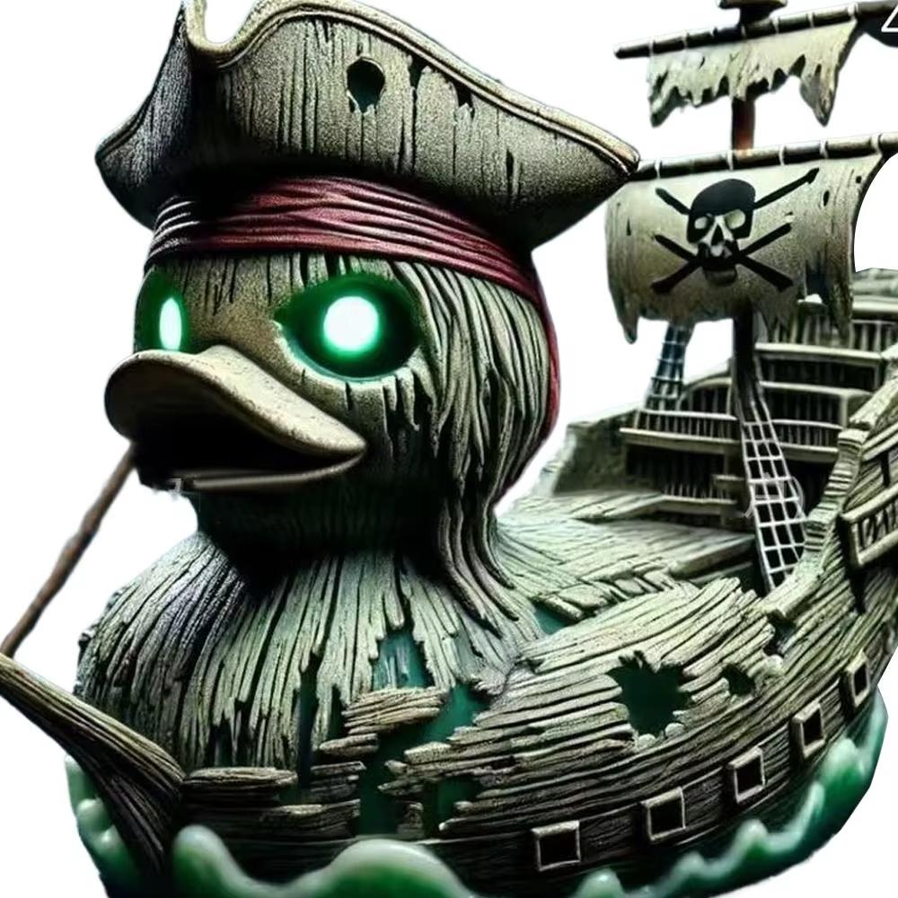 Special-Shaped Duck Ornament Alien Duck Statue Wicked Funny Mysterious Devil Duck Home Decoration Ornament Car Accessory