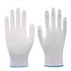 Coated Work Gloves, Protective Labor Wear, Dust-Free Summer Breathable Non-Slip Coated Layer, 508 Wear-Resistant Coated White, 12 Pairs/Large Size L
