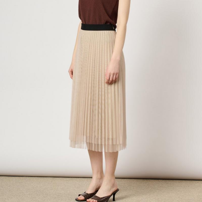 Bcbg Tulle Layered Banding Skirt B4m3s210