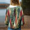 Women's Fashion Sweatshirt Printed Casual Hooded Sweatshirt With Pockets