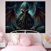Cthulhu Mythos HP Lovecraft Horror Printed Large Wall Tapestry Hanging Tarot Hippie Wall Rugs Dorm Home Decor