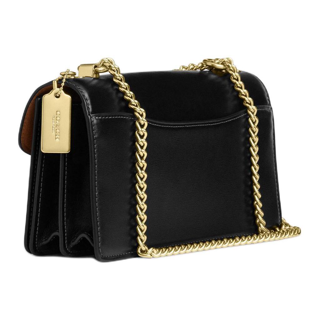 Coach Klare 26 Brand Micro Logo Chain Shoulder Strap Leather Envelope Bag Women shoulder bag Black CBI98-IMBLK