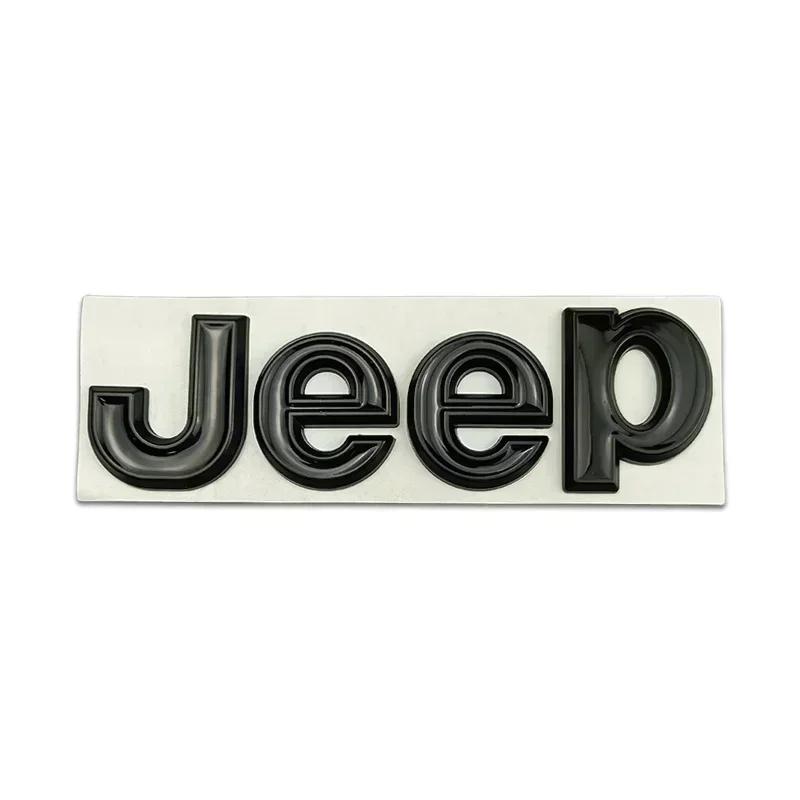 For Jeep Metal Car Styling Hood Trunk Badge Mark Sticker for JEEP Wrangler Grand Cherokee Compass Renegade Patriot Rubicon Li