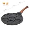 7-Hole Smiley Face Non-Stick Frying Pan