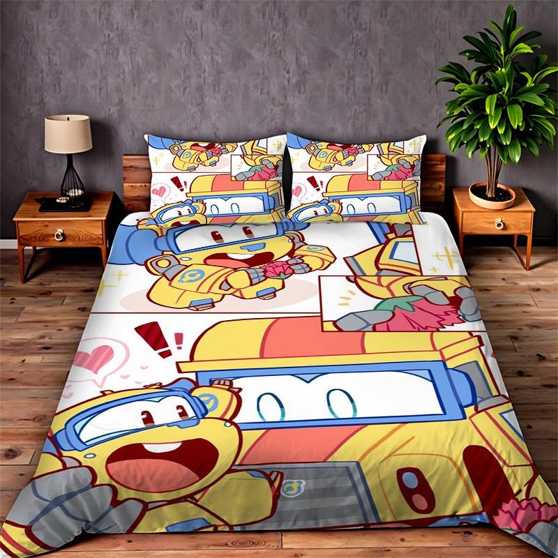 3D Print Super Wings Jett Bedding Set Single/Twin/Full/Queen/King Size Adult Bedroom Duvet cover Sets Anime Gift