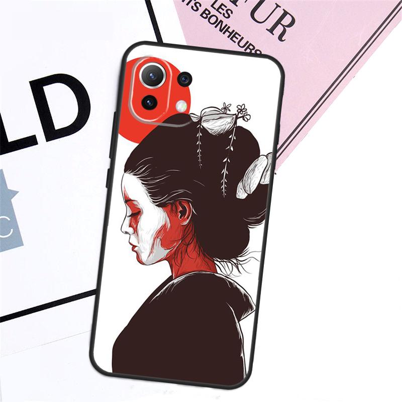 Japanese Style Art Case For Xiaomi 15T Pro 14T 13T 17 Pro Max 14 15 Ultra POCO X7 X5 X6 F5 F6 F7 F8 Pro Cover