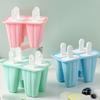 Ice Pop Mould Silicone Ice Pop Model Ice Pop Model Reusable Easy Release Ice Pop Maker (with Funnel, Brush)