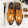 Pantofi de piele la modă, lucrați manual, antiderapanți pentru bărbați, stil britanic, pantofi de nuntă, ținută formală de afaceri, 37-46, nou