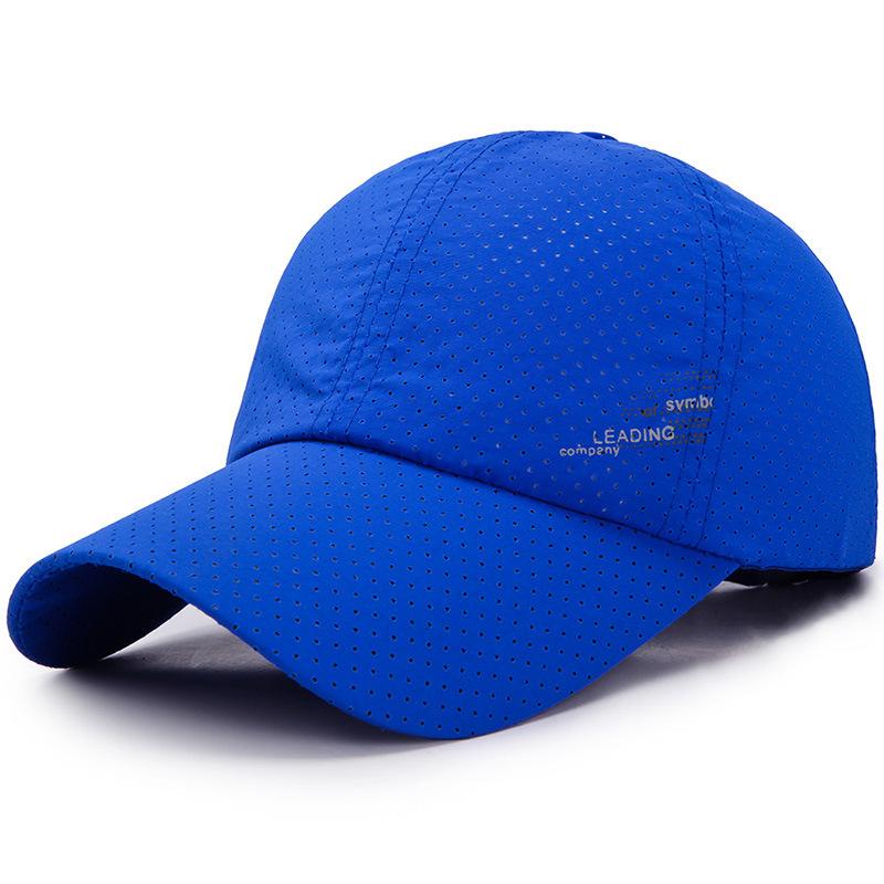 Sommer Outdoor Sportkappe Golf Angelhut Schnelltrocknend Sonnenhut Verstellbar Unisex Baseballkappe Für Damen Herren blue