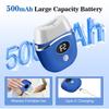 Rechargeable 2-Speed Electric Foot File with 2 Replacement Heads for Removing Dead Skin & Calluses
