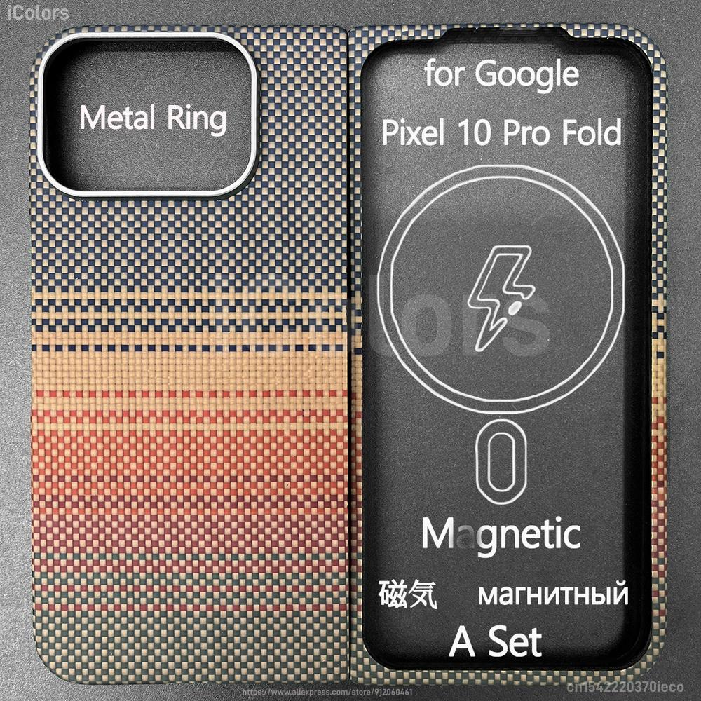 Magnetic Case for Google Pixel 10 Pro Fold Aramid Fiber Case Ultra Thin Lightweight Slim Protective Cover With Magsafe Case