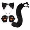 Handgemaakte Kattenoren Hoofdband Met Klauw Handschoenen Set Halloween Cosplay Feest Kostuum Accessoire