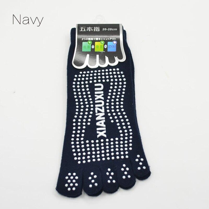 Men Pilates Socks   Cotton Breathable Non-Slip Massage Yoga Socks Cotton YOGA Sports Five-finger Socks 5 toe socks