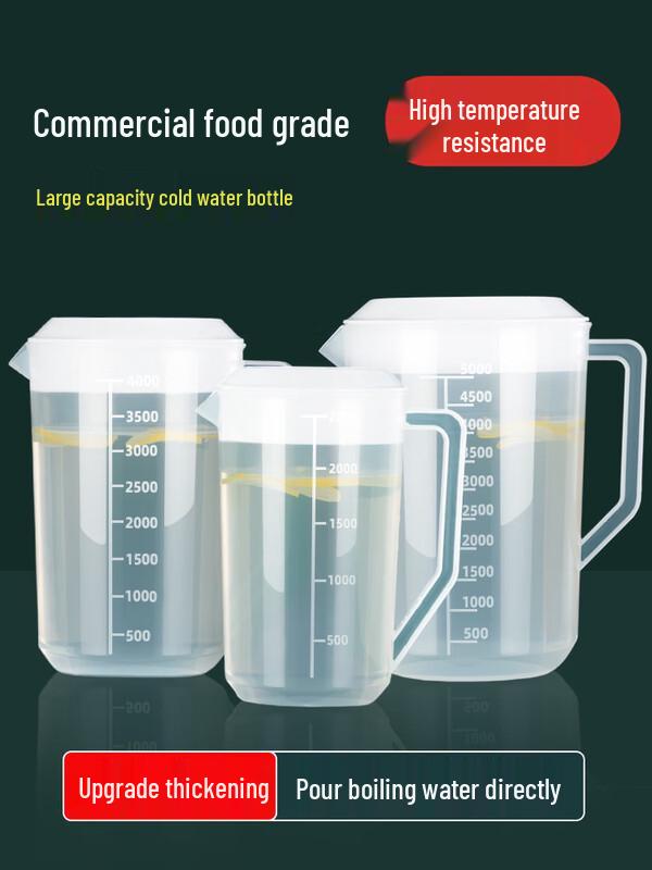 High-Temperature Resistant Plastic Water Pitcher & Tea Carafe Set