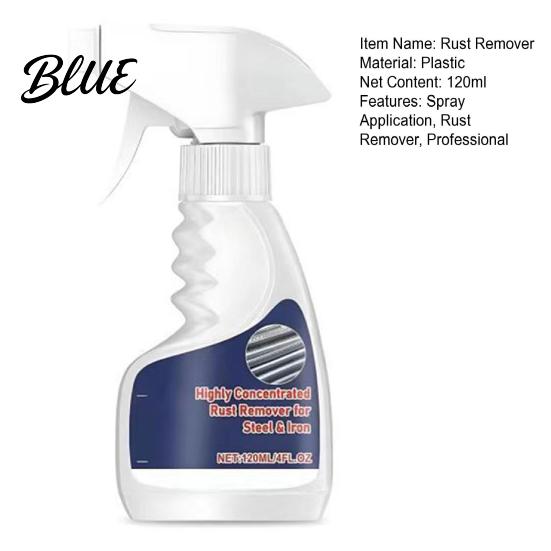Iron Rust Treatment Remover Spray for Metal Easy Application Fast-Acting Steel Quick Removal Heavy Duty Cleaner Tools Auto Parts Stainless Aluminum