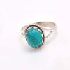 Turquoise 925 Sterling Silver Ring, Firoza Gemstone Handmade Women Boho Ring Jewelry