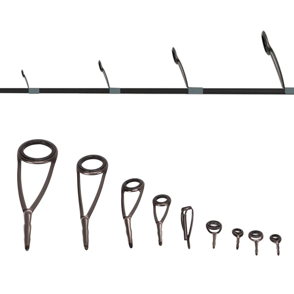 Angelrutenführung Edelstahlrahmen Keramikring Zubehörset Kit zur Reparatur