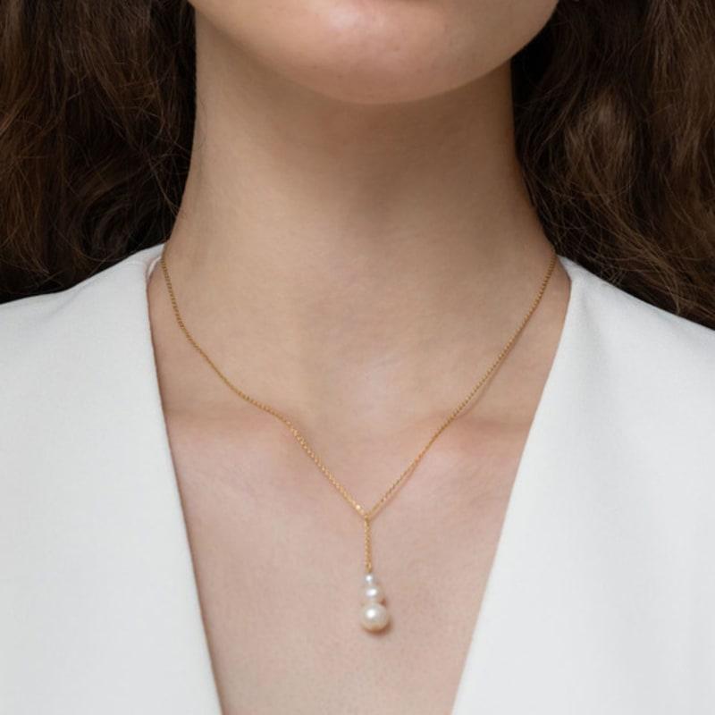 Dawn of Me Crescendo Pearl Drop Necklace