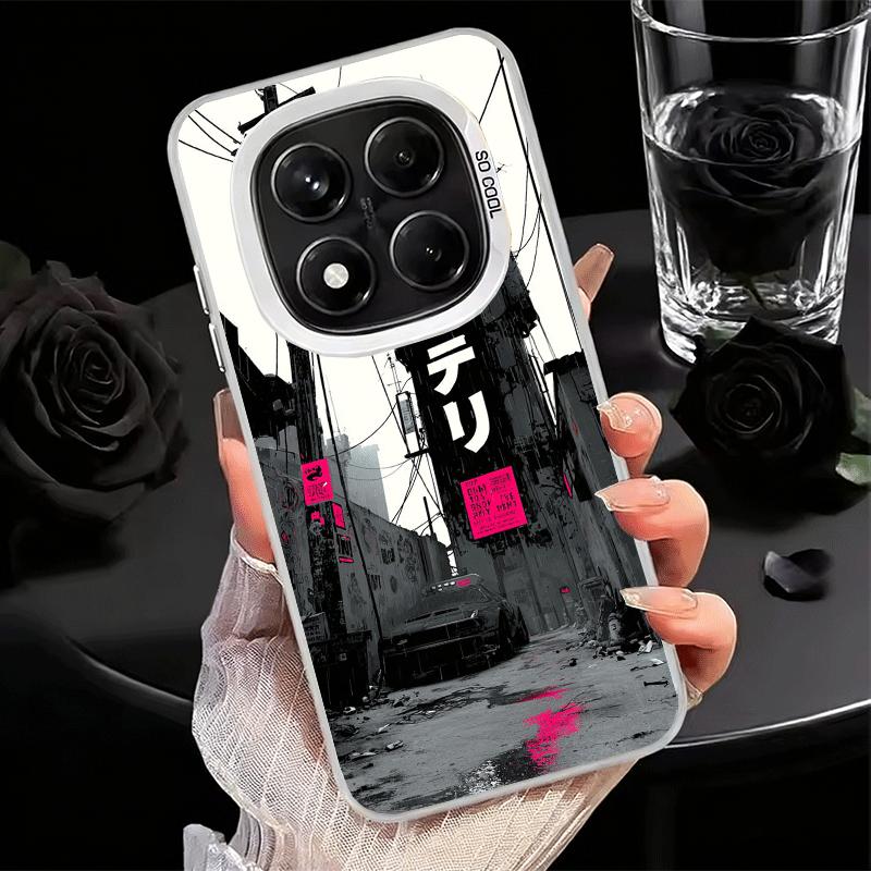 Cyberpunk Aesthetics Soft Phone Case for Xiaomi Redmi Note 13 14 15 Pro Plus 12S 12 11S 11 11T 10S 10 Shockproof Cover Back Shel