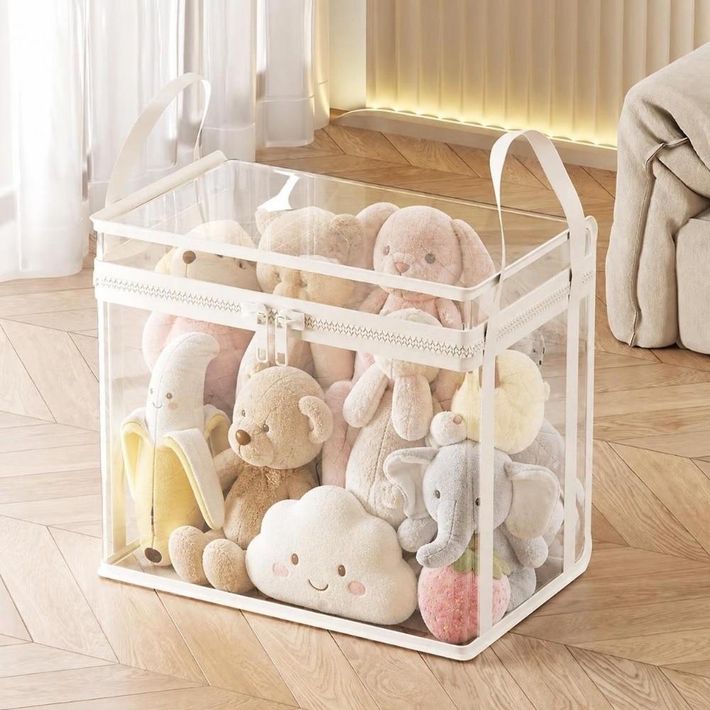 Transparent Doll Storage Bag With Zipper Plush Toy Storage Bag New Clear Storage Case
