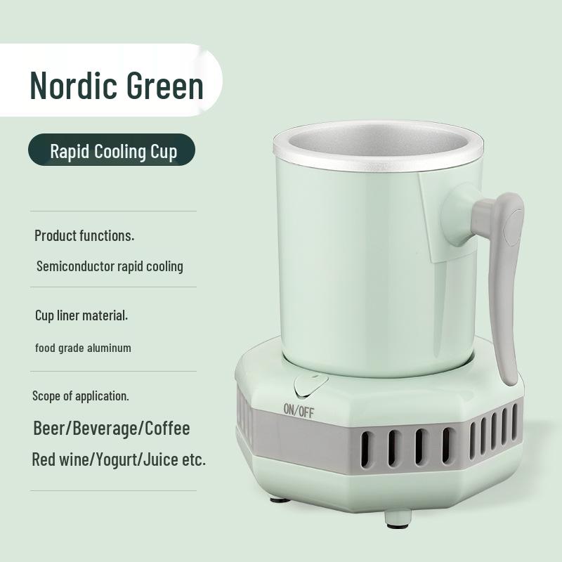 Portable Mini Beer & Beverage Cooling Cup for Car, Dorm, Office, or Outdoor Use