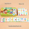 Kids Shape Dice Board Game Montessori Toys Geometric Matching Cards Memory Games Brain Thinking Social Sensory Educational Toys