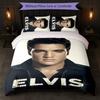 Set Copripiumino Elvis Presley 3 Pezzi 1 Copripiumino e 2 Federe Biancheria da Letto Morbida per Camera da Letto Domestica