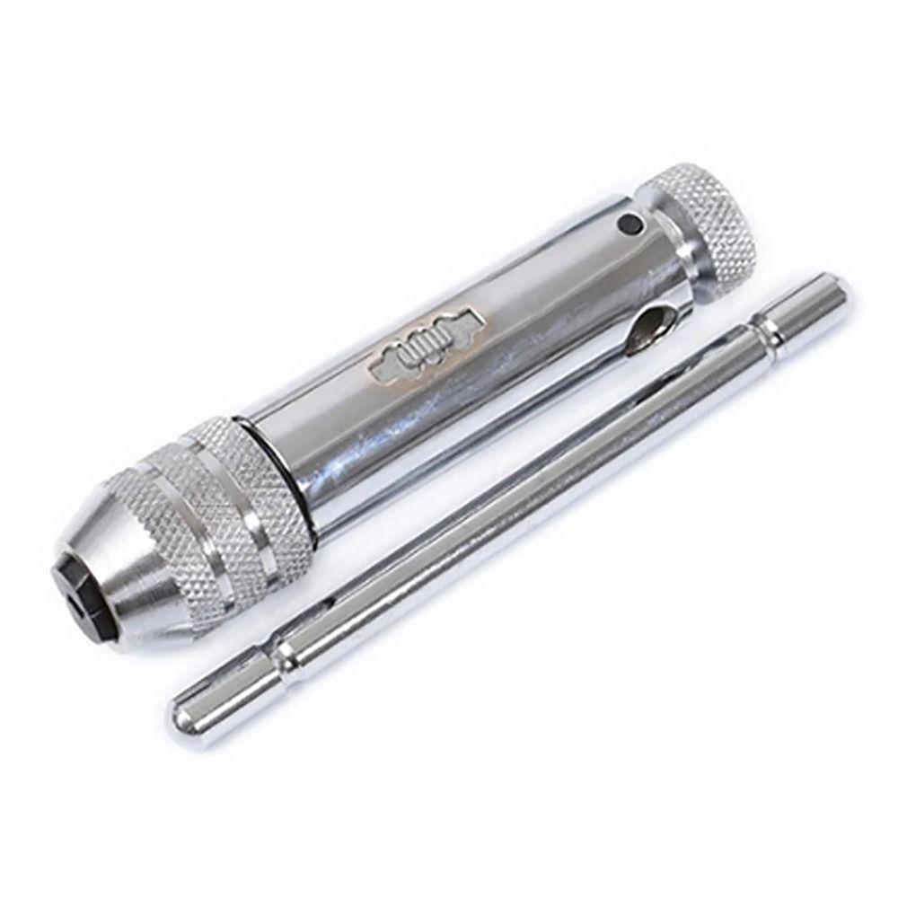 1Pcs M3-8 M5-12 Tap Wrench Adjustable Metric Plug T-Handle Ratchet Wrench Male Thread Extended Tap Screw Holder Hand Tool