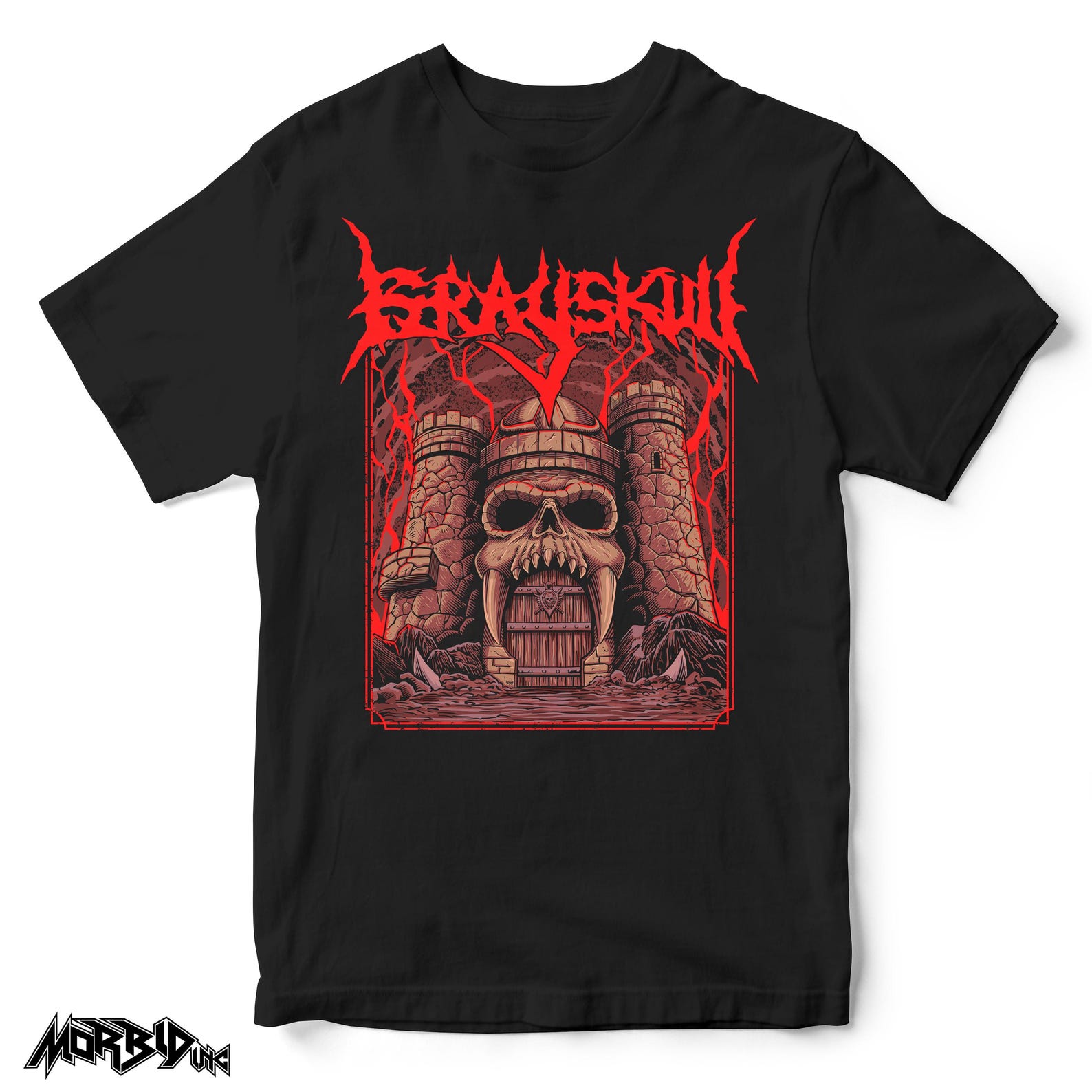 Master of Universe Heavy Metal Parody Inspired Shirt - Dark Fantasy Unisex Graphic Tee L