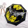 Motivo di Batman, ombrello pieghevole automatico, design portatile e pieghevole, 8 stecche, un regalo di Natale o di compleanno.