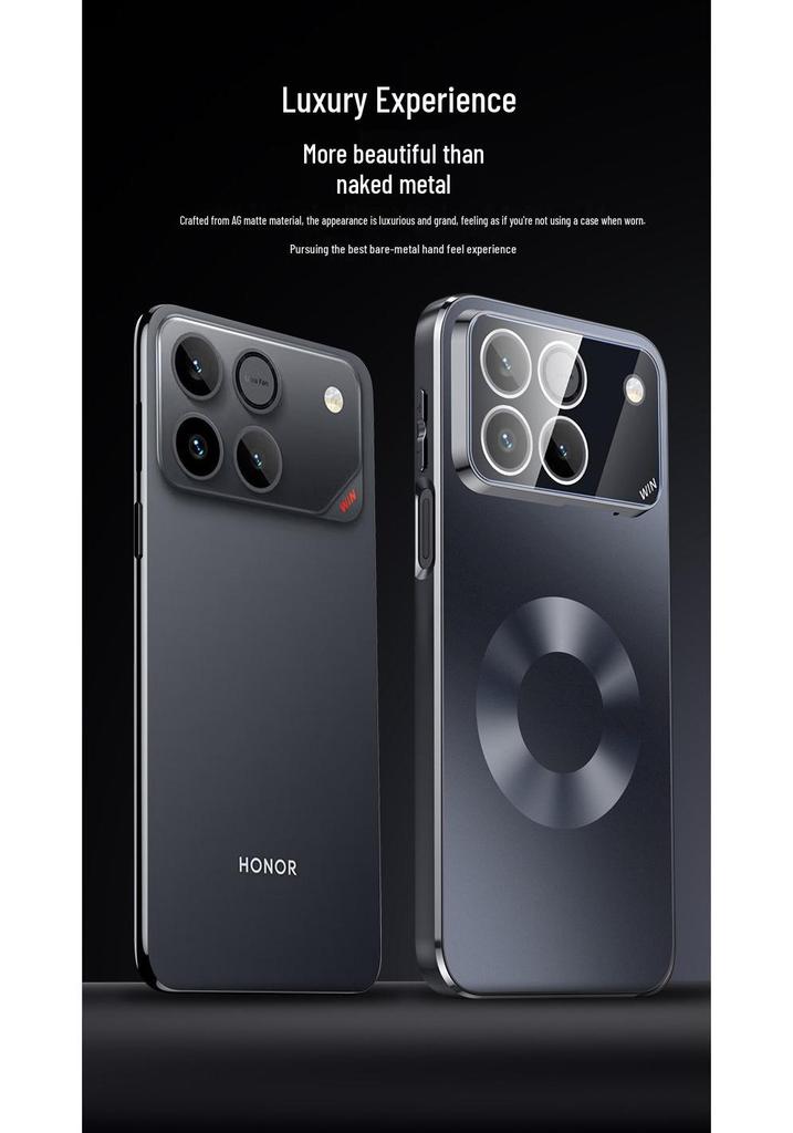 Honor Win Phone Case - New Matte Design with Star Ring, High-End Magnetic Charging, Fashionable for Men and Women