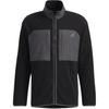 Adidas Micro Fl Jacket Stand Collar Long Sleeve Zipper Fleece Coat Men Jackets Black GV3512