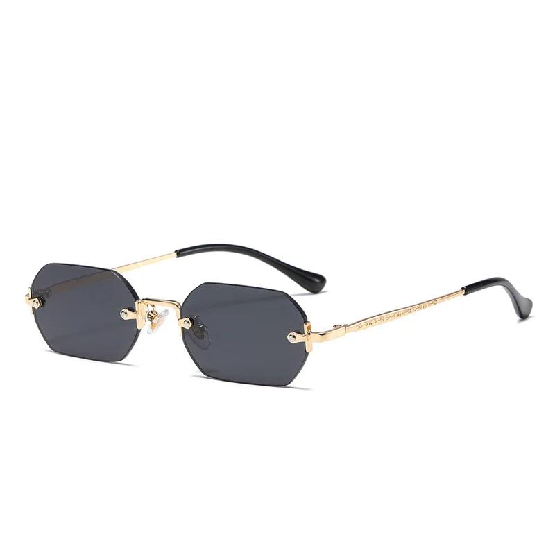 SHAUNA Gothic Rimless γυαλιά ηλίου Retro Punk Gradient Shades UV400