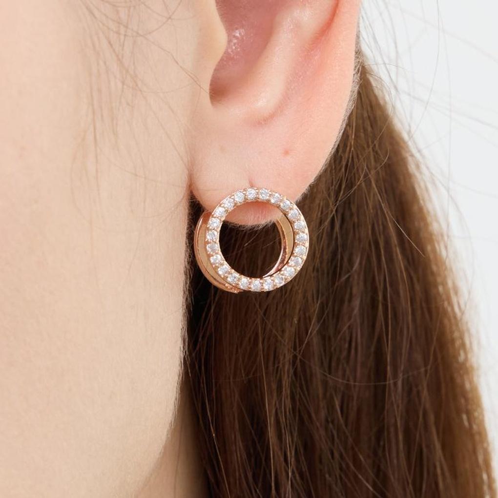 [LsSHOP] 14K Glitter Earrings (Gold Plated)_LJ5223BRE