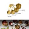 4 Piece Gold Stainless Steel Nesting Measuring Cup Set Durable Kitchen Essential Accurate Measurement Cups Versatile Nesting