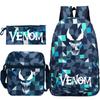 Peripheral Printed Schoolbag Three-Piece Schoolbag Primary And Secondary School Students Leisure Pencil Bag Backpack