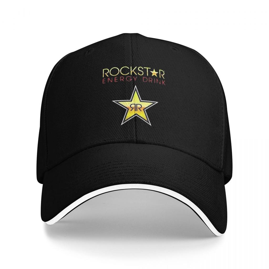 Rock Logo With Guitar Baseball Caps Snapback Baseball Hats Breathable Casual Casquette Outdoor for Men And Women