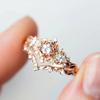 Simple Small Fresh Copper Zircon Ring Three-Piece Fashionable Personalized Ring