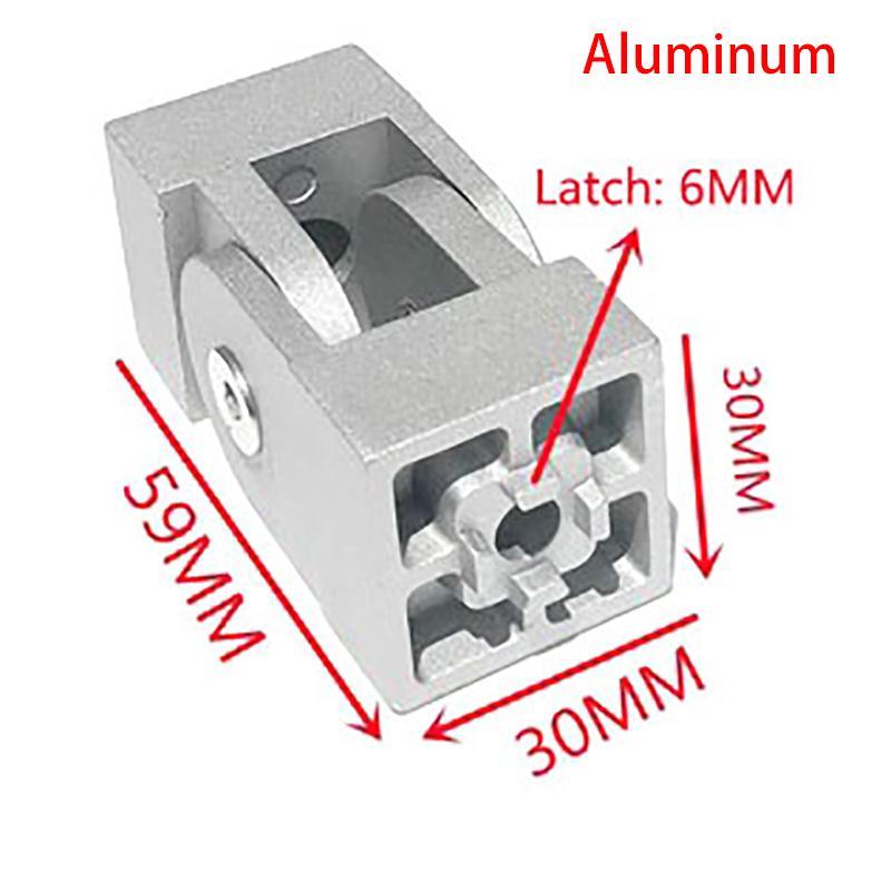 1 stk 2020/3030/4040 Sinklegering/Aluminiumsprofil Levende Hengselbeslag Rettvinklet Fleksibel Svingleddkobling