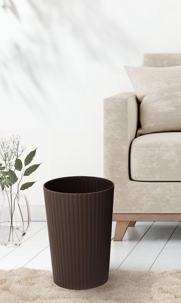 Asbel Trash Can M 10L Brown 621932 "Leclerc Collection"