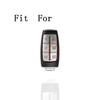 Zinc Alloy Leather Car Key Fob Case Cover For Genesis GV70 GV80  G70 G80 2020-22