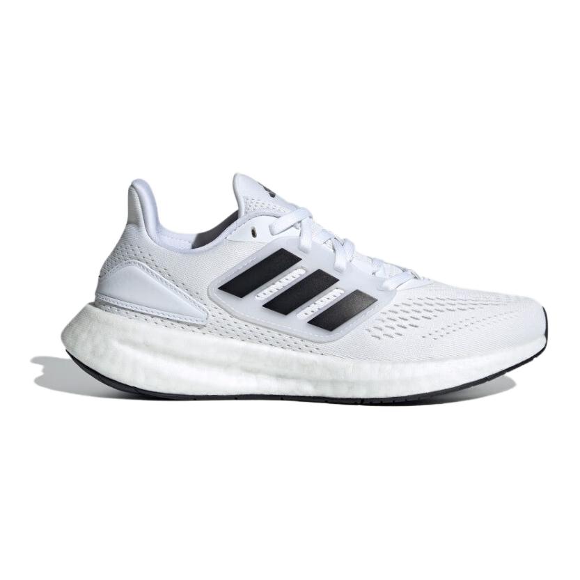 Adidas Pureboost 22 Comfortable Versatile Durable Low-Top Kids Running Shoes Kids Running Shoes White Black ID8479