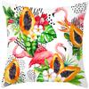 Plant Flower Pillow Cover Decorative With Short Plush Print Of Nordic Flowers Home Decor Throw For Living Room Cushion Cover